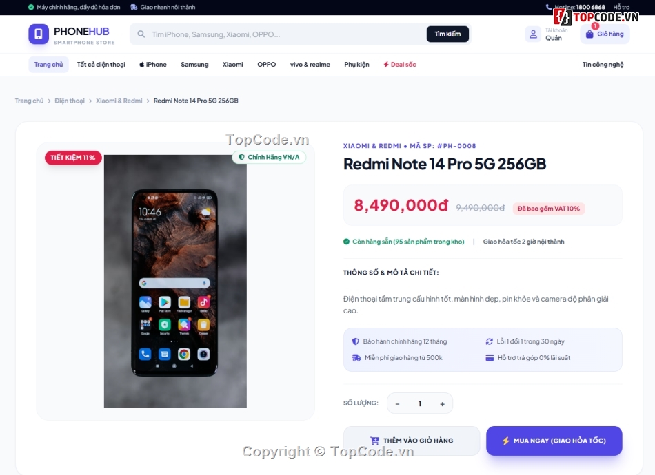 Web điện thoại,bán,điện thoại